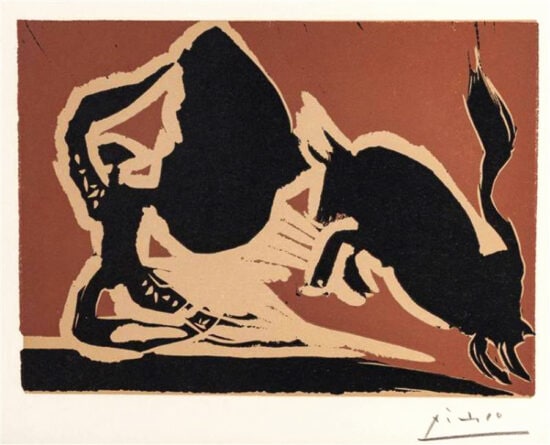 Pablo Picasso Linocut, Farol, 1959