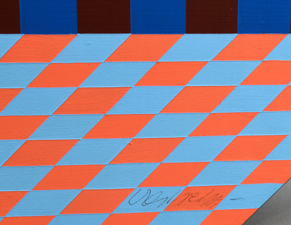 Victor Vasarely signature, Felhoe, 1989