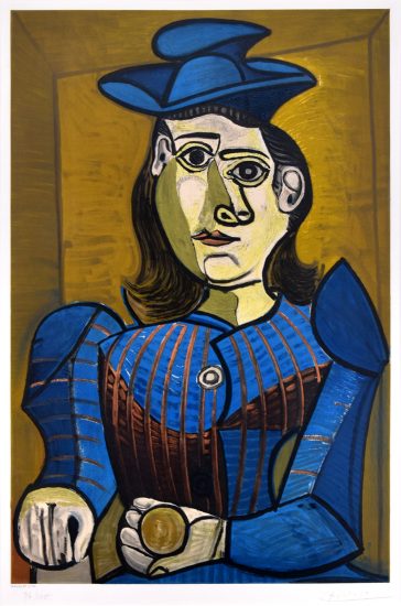 Pablo Picasso Lithograph, Femme Assise (Dora Maar), 1955
