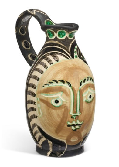 Pablo Picasso Ceramic, Femme de Barbu (Bearded Man's Wife) 1953