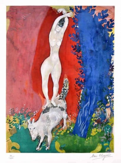 Marc Chagall, Femme de Cirque (Circus Woman), c. 1960
