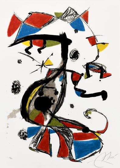 Joan Miró Lithograph, Festa Major, 1978