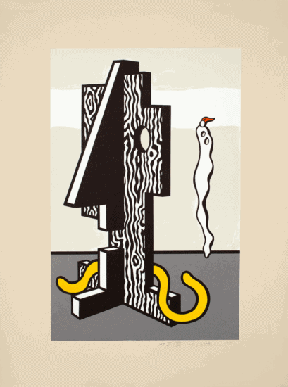 Roy Lichtenstein Lithograph, Figures, 1978