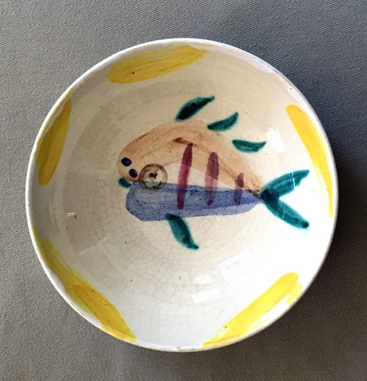 Pablo Picasso Ceramic, “Fish” Service, Bowl I, 1947 A.R.12