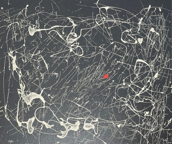 Joan Miró Aquatint, Fissures XIII, 1969