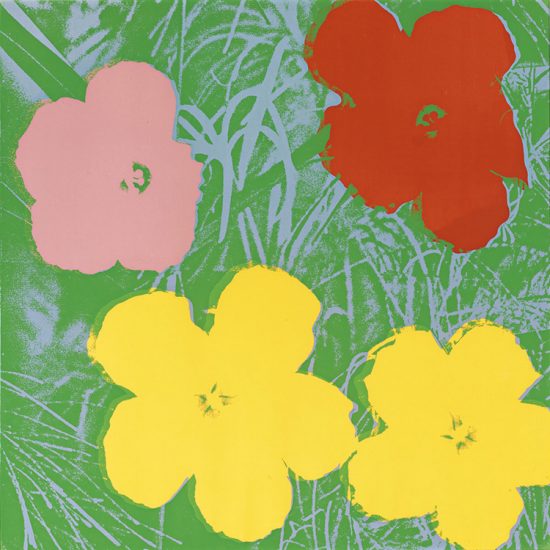 Andy Warhol Screen Print, Flowers 65, from Flowers Portfolio, 1970