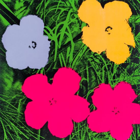 Andy Warhol Screen Print, Flowers 73, from Flowers Portfolio, 1970