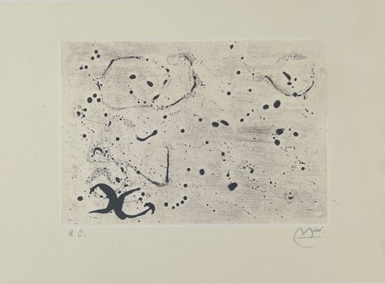 Joan Miró Aquatint, Fond Marin III (Sea Bed III), 1963