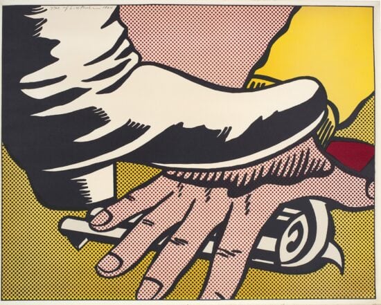 Roy Lichtenstein Lithograph, Foot and Hand, 1965