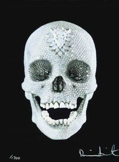 Damien Hirst Screen Print, For The Love Of God, Believe, 2007