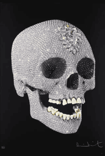 Damien Hirst Screen Print, For The Love Of God, The Diamond Skull, 2007