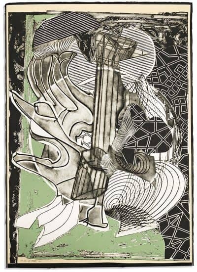 Frank Stella Etching, Fossil Whale, from Moby Dick Engravings, 1991