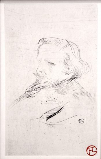 Henri de Toulouse-Lautrec Etching, Francis Jourdain, 1898