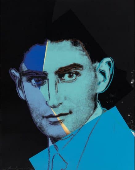 Andy Warhol Screen Print, Franz Kafka, from the Ten Portraits of Jews of the Twentieth Century, 1980