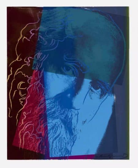 Andy Warhol Screen Print, Martin Buber, from the Ten Portraits of Jews of the Twentieth Century, 1980