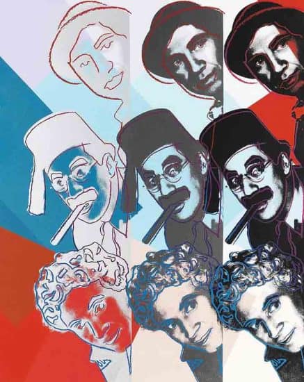 Andy Warhol Screen Print, The Marx Brothers, from the Ten Portraits of Jews of the Twentieth Century, 1980