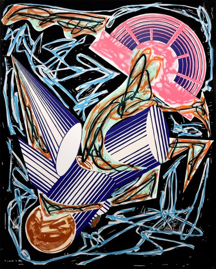 Frank Stella Lithograph, Frontispiece, from Illustrations after El Lissitzsky's Had Gadya Series, 1984