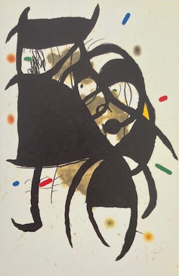 Joan Miró Etching, Fundació Palma IV (Palma Foundation IV), 1988