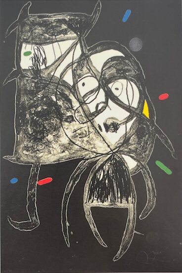 Joan Miró Etching, Fundació Palma V (Palma Foundation V), 1988