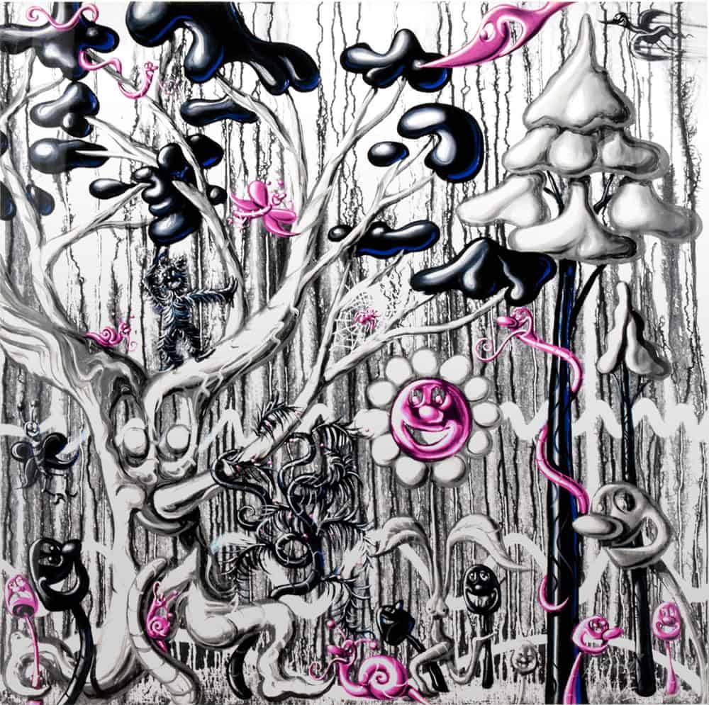 Kenny Scharf artwork, Furungle 1, 2021