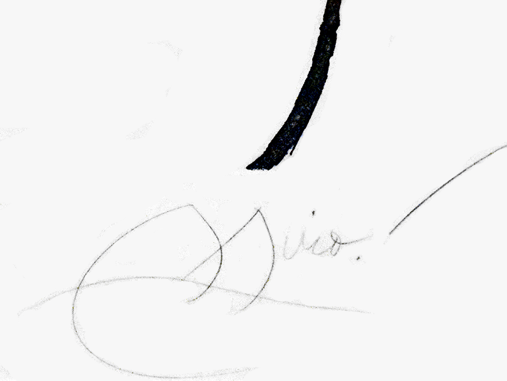 Joan Miró signature, Galatea, 1976