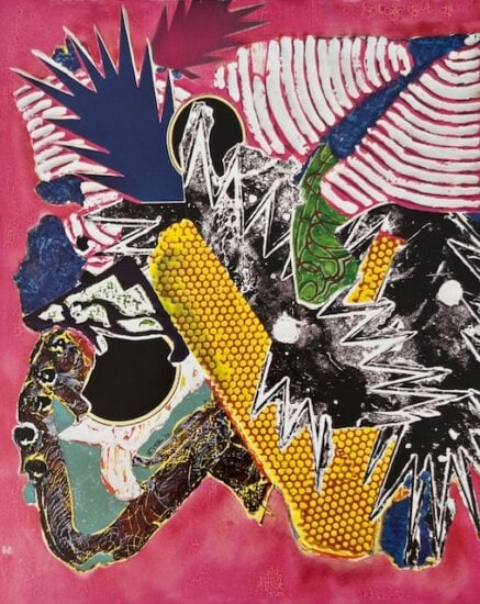 Frank Stella Monoprint, Ganji Dareh (L), from Ganji Dareh Monoprints, 2001