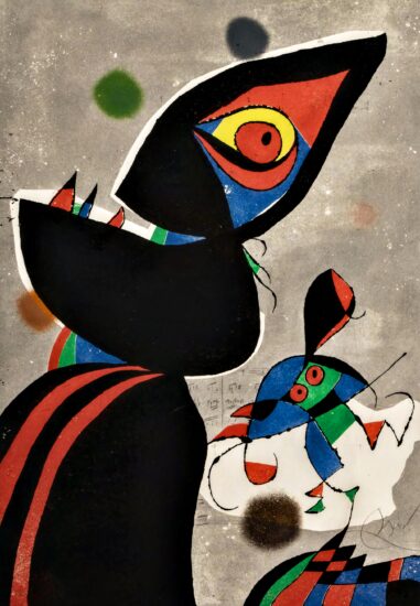 Joan Miró Etching, Gaudí XVII, 1979