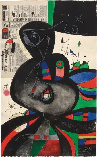 Joan Miró Etching, Gaudí XXI, 1979