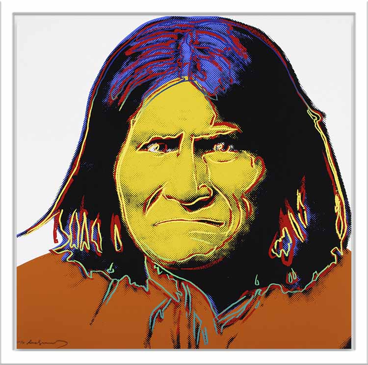 Andy Warhol, Geronimo, from the Cowboys and Indians Series ...