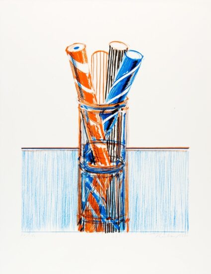 Wayne Thiebaud Lithograph, Glassed Candy, 1980