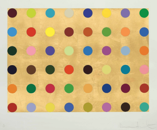 Damien Hirst Screen Print, Gold Thioglucose, 2009