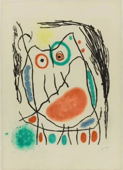 Joan Miró Etching and Aquatint, Grand Duc I (Grand Duke I), 1965