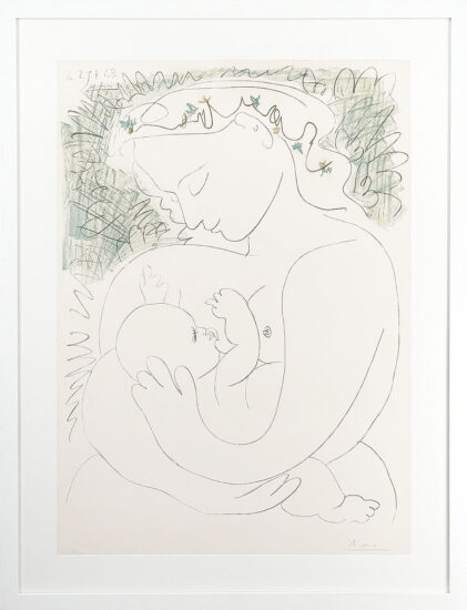Pablo Picasso Lithograph, Grande Maternité (Grand Maternity), 1963