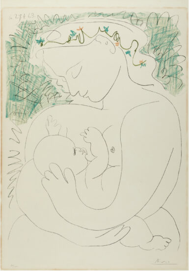 Pablo Picasso Lithograph, Grande Maternité (Grand Maternity), 1963