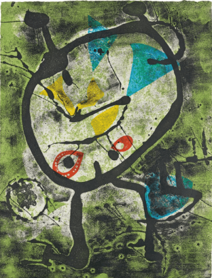 Joan Miró Etching, Grans Rupestres II (Large Cave Paintings II), 1979
