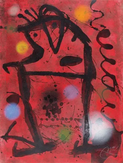 Joan Miró Etching, Grans Rupestres VII (Large Cave Paintings VII), 1979