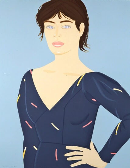 Alex Katz Silkscreen, Grey Dress, 1992