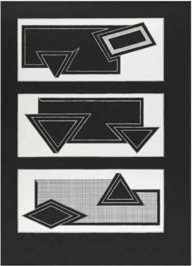 Frank Stella Lithograph, Black Stack, from Stacks Series, 1970