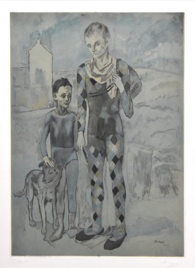 Pablo Picasso Etching, Les Saltimbanques (The Acrobats), 1922