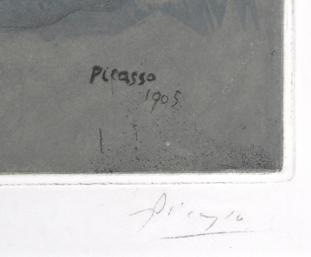 Pablo Picasso signature, Les Saltimbanques (The Acrobats), 1922
