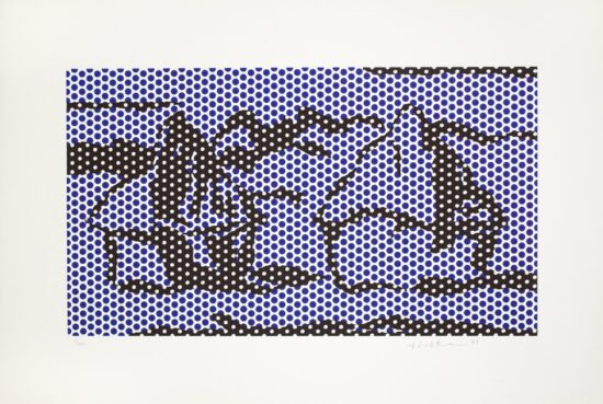 Roy Lichtenstein Lithograph, Haystack #3, 1969