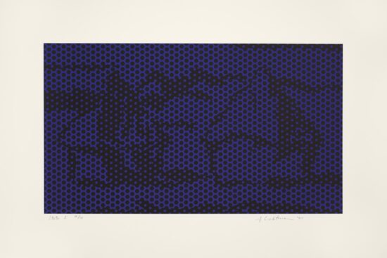 Roy Lichtenstein Lithograph, Haystack #6, Slate I, 1969