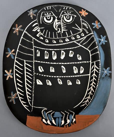 Pablo Picasso Ceramic, Hibou Mat (Mat Owl), 1955