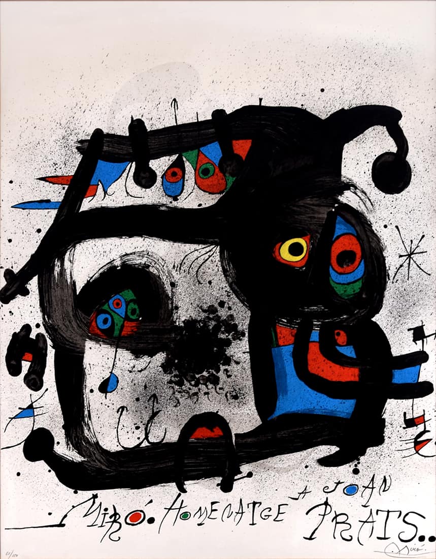 Joan Miró, Homenatge a Joan Prats, 1972