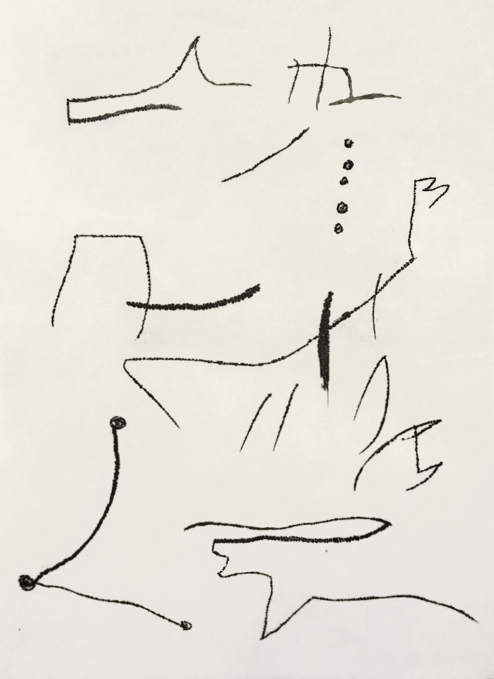 Joan Miró, Hommage a San Lazzaro, Pl. 1 (Cover), 1977, Lithograph