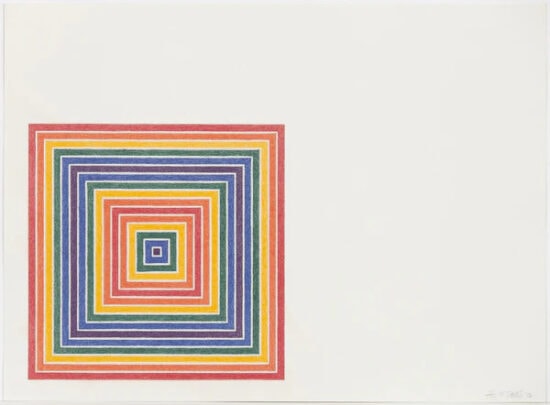 Frank Stella Lithograph, Cipango, from Multicolored Squares I, 1972