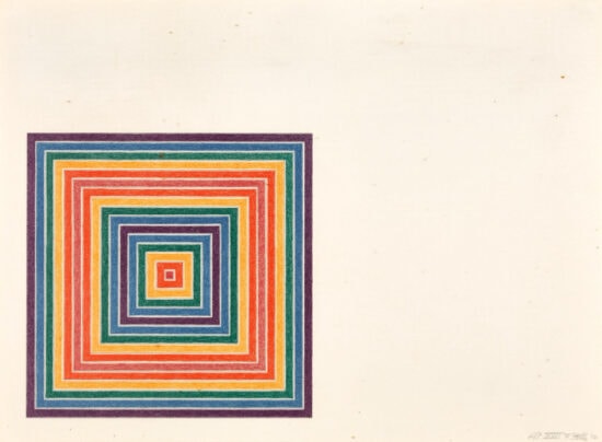 Frank Stella Lithograph, Gran Cairo, from Multicolored Squares I, 1972