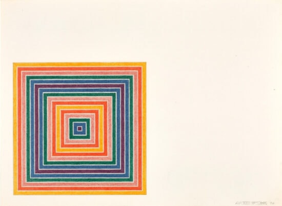Frank Stella Lithograph, Louisiana Lottery Co., from Multicolored Squares I, 1972
