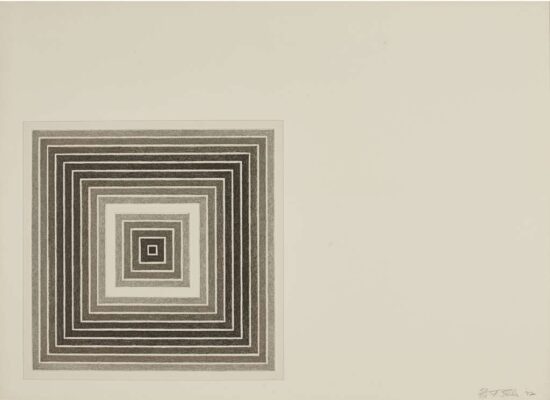 Frank Stella Lithograph, Sharpesville, from Multicolored Squares I, 1972