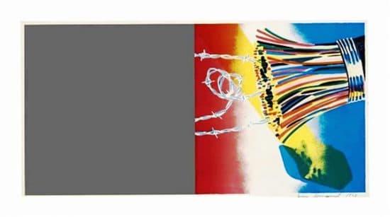 James Rosenquist Lithograph, Horse Blinders (Left, Right), 1969